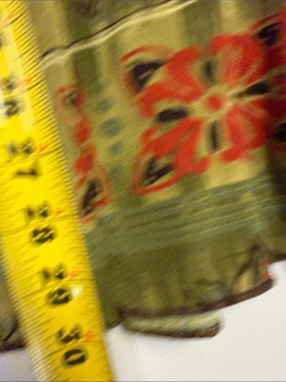 Julie’s Closet USA Olive Green Boho Tiered Midi Skirt Tribal Geometric Y2K L/XL